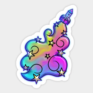 Rocket Rainbows (Dreams) Sticker